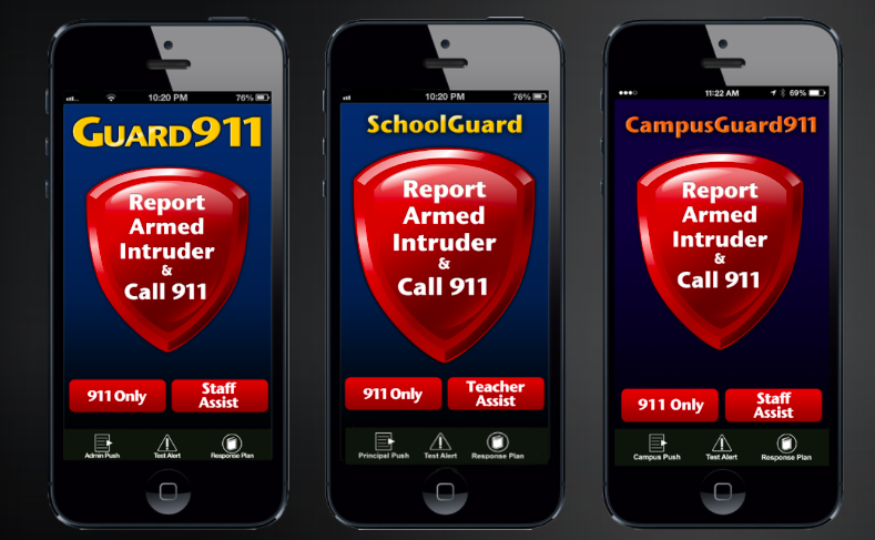 image of Guard911's active shooter alert apps